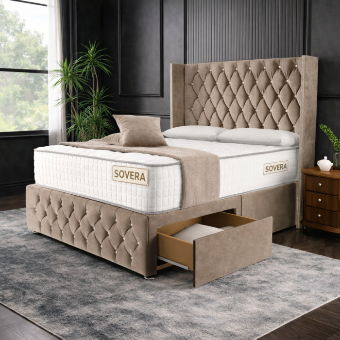 Basel Wingback Divan Bed