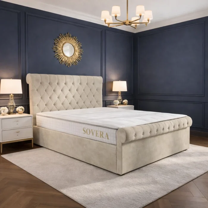 LAS VEGAS UPHOLSTERED OTTOMAN BED